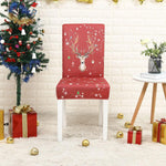 Printed chair cover Christmas Chair Chair seat for dining banquet party Restaurant 40510 Hola Home Color 2 Universal Size 