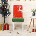 Printed chair cover Christmas Chair Chair seat for dining banquet party Restaurant 40510 Hola Home 