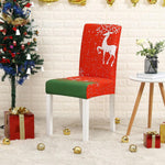 Printed chair cover Christmas Chair Chair seat for dining banquet party Restaurant 40510 Hola Home 